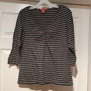 Tommy Bahama Gray Striped Women's Top
